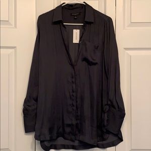 Flowy tie-sleeve Banana Republic blouse